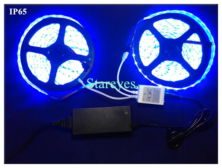 1 комплект SMD 5050 60 светодиодный/м 5 м 10 м RGB Светодиодные ленты Non-Водонепроницаемый лента светильник вспышки светильник полосы+ 44-клавишный пульт+ Мощность адаптер