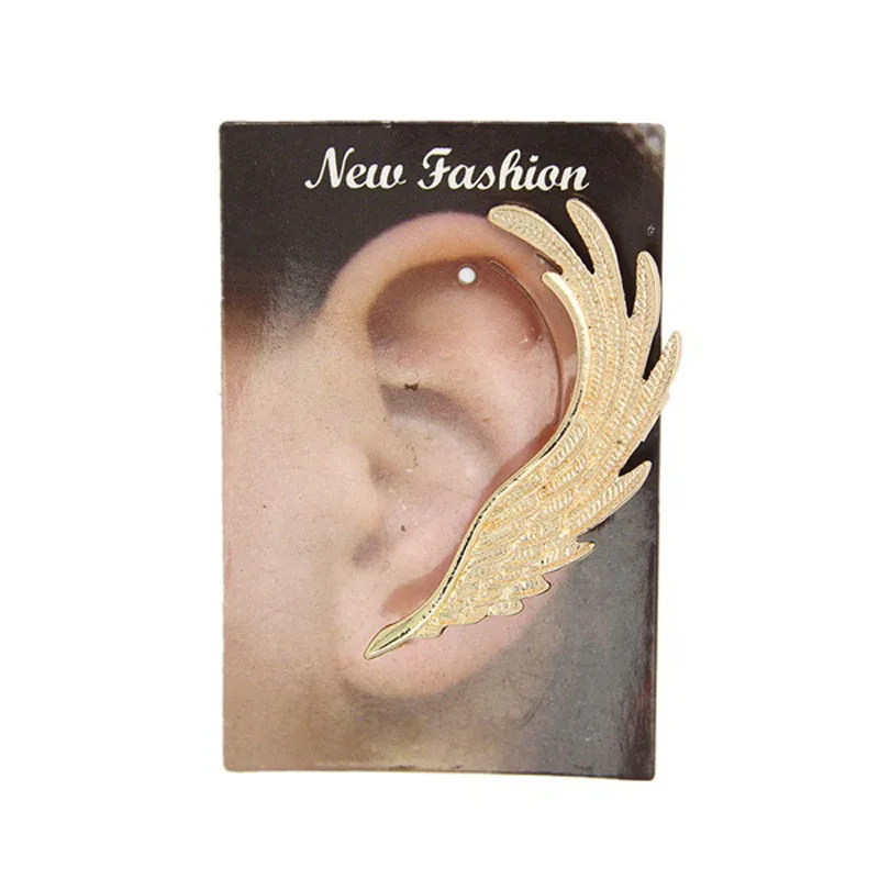 1PC New Gold Angel Wing Earcuff Stud Wrap Earrings Fashion Women Ear Cuff Left Gifts for Her | Украшения и аксессуары