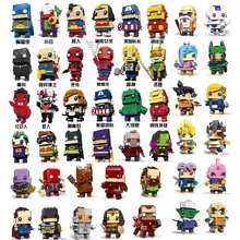 Новые Фигурки Brickheadz супергероев DC Лиги справедливости железные