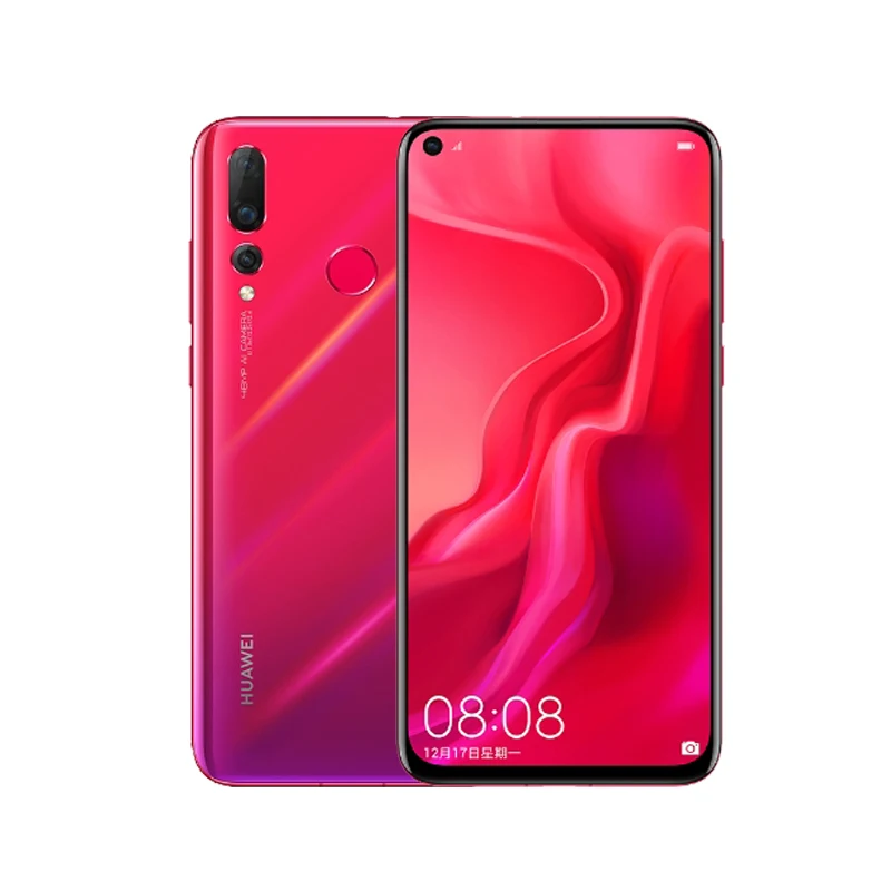 Huawei Nova 4 8 ГБ ОЗУ LTE телефон 6 &quotполноэкранный экран Kirin 970 Octa Core Android 9 Quad AI камера Face