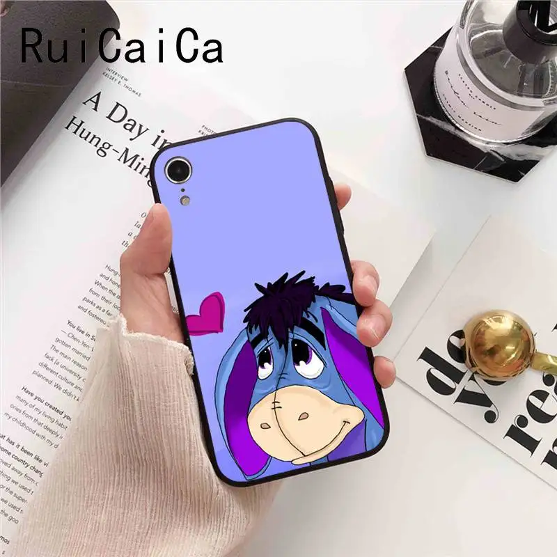 Ruicaica Baby Eeyore Donkey СПЕЦИАЛЬНОЕ Новое поступление черный чехол для телефона iPhone 8 7 6 6S