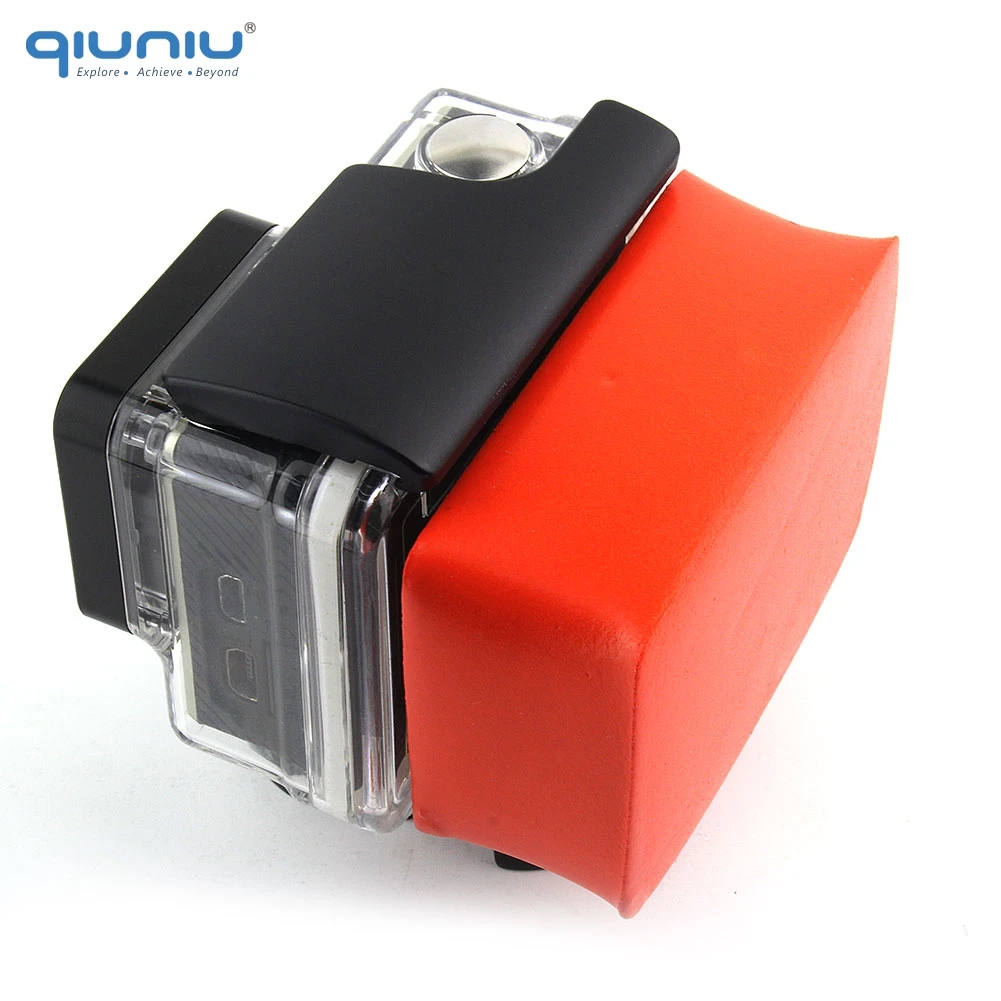 QIUNIU для GoPro задняя крышка водонепроницаемый корпус Чехол буй губка с клейкой анти