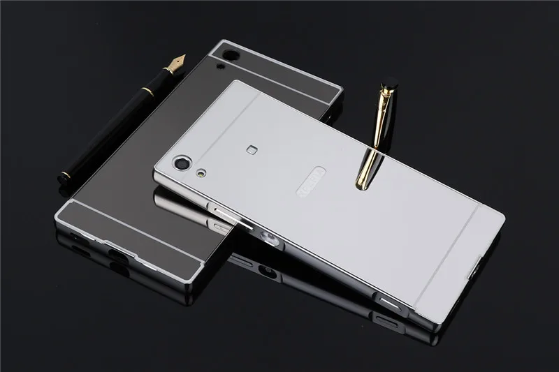 Для sony XA1 G3112 Зеркальный Алюминиевый корпус металлическая рамка с зеркалом жесткий чехол для sony Xperia XA1 G3121 G3116 противоударный чехол