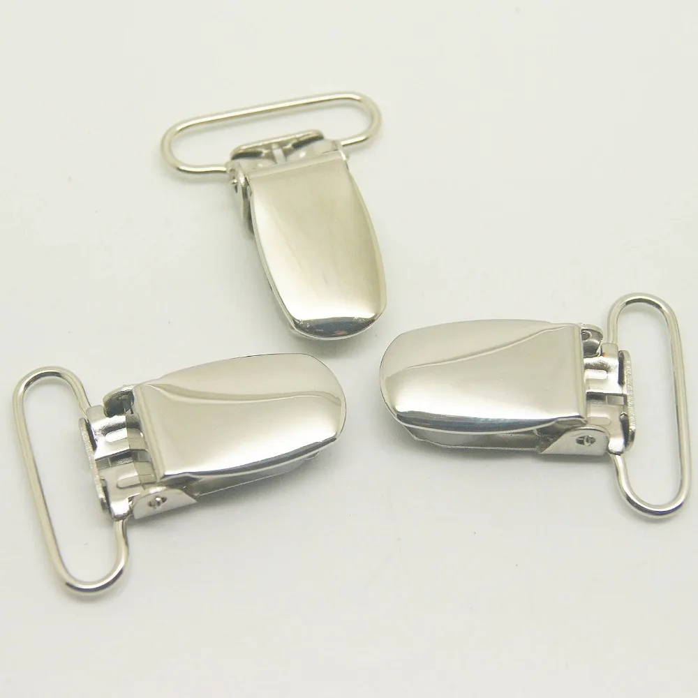 200pcs/lot 25mm metal clamp for suspender