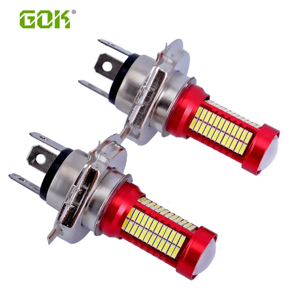 1 шт. Автомобильный светодиодный противотуманный фонарь H7 H4 106smd 4014 чип 30 Вт авто