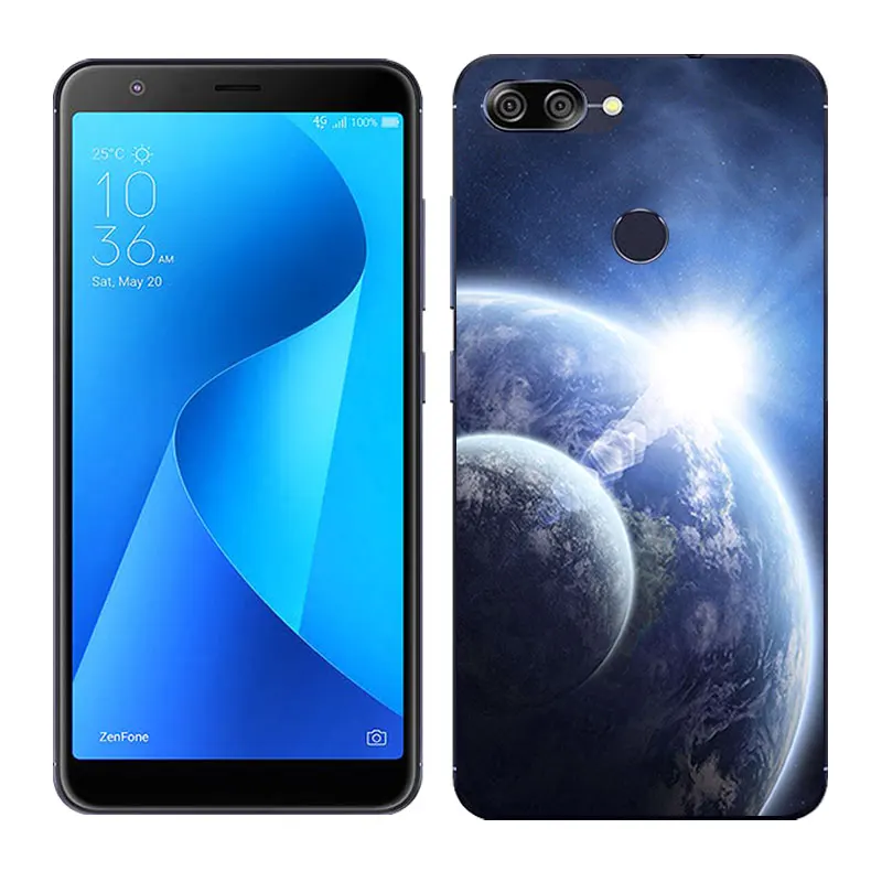 01 Для Asus Zenfone Max Plus M1 силиконовый чехол Land Луна роспись мягкий чехол для задней панели телефона для Asus Zenfone Max Plus M1 ZB570TL X018D - Цвет: 01
