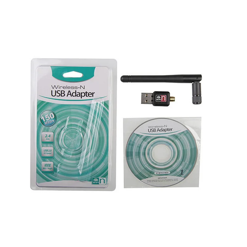 Беспроводной адаптер Usb 150 Мбит/с беспроводной Rceiver передатчик USB ключ для