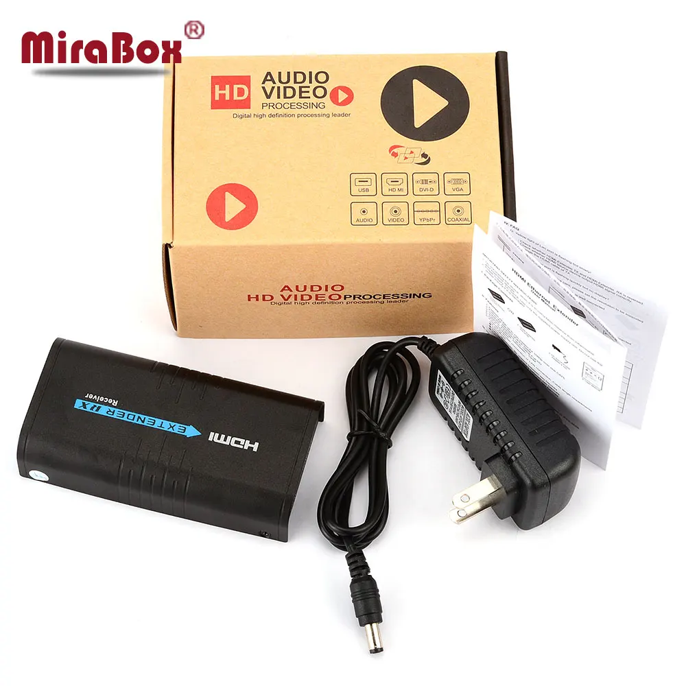 MiraBox 1x4 TCP IP HDMI удлинитель 120 м к UTP STP через Cat5/5e/Cat6 Сетевой HDMI удлинитель Rj45 передатчик и приемник по IP