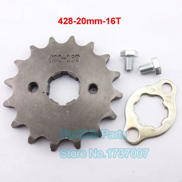 Передняя Звездочка 428 16 Зуб 20 мм ID для двигателя Лифан YX мопеды багги