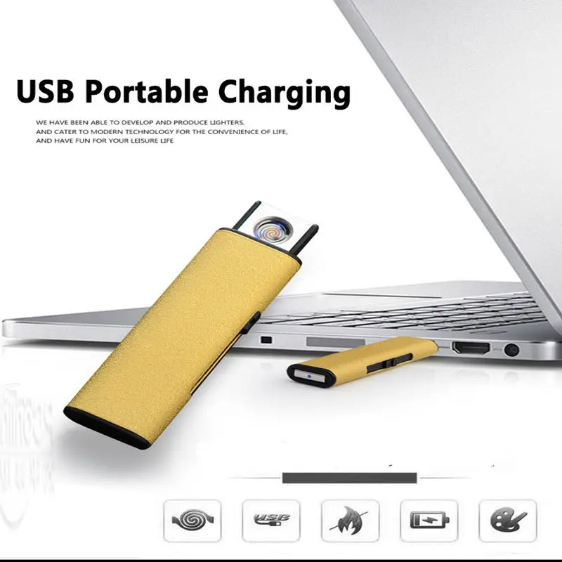 Креативный маленький USB светильник er ветрозащитный светильник er беспламенный Электрический светильник для электронной зарядки металлический светильник с usb-портом