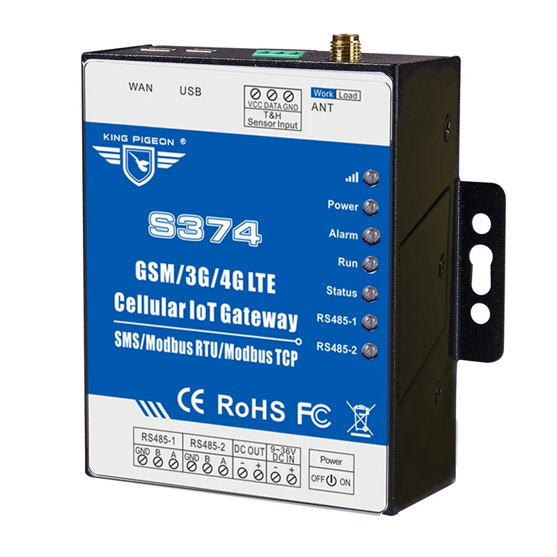 Smart IOT RTU Industrial Modbus Gateway for UPS&ampAccumulator Remote Monitoring via GSM netwrok Support Dual sim card |