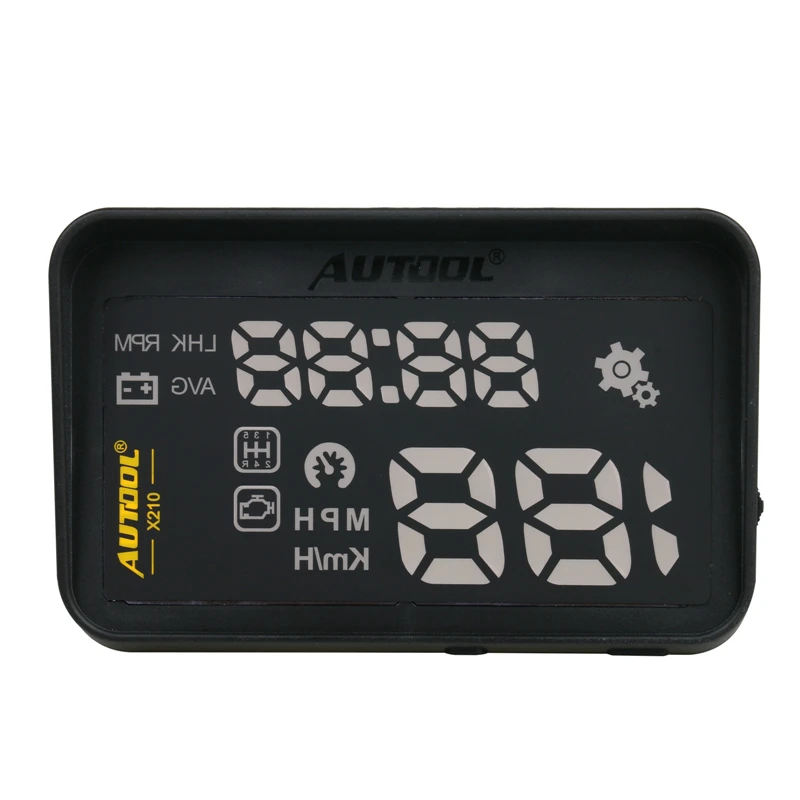 Новейший Стайлинг для автомобиля AUTOOL X210 Универсальный Автомобильный HUD Дисплей