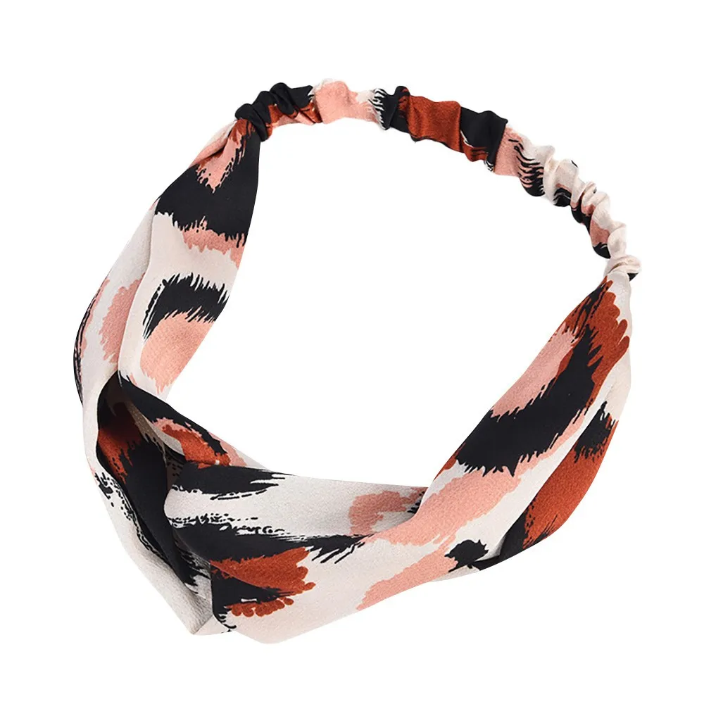 Летние богемные повязки для волос с принтом на голову женщин в стиле ретро тюрбан