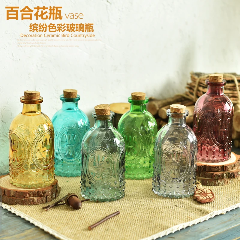 Королевский Стиль Европейский стиль древнего витражи хранения банку цветок