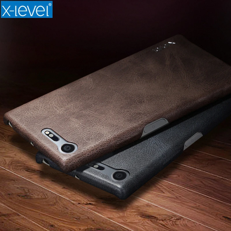 X-Level Cases For Sony Xperia XZ3 XZ2 Premium XZ1 Compact Vintage Leather Hybrid Slim Case Cover XA2 Ultra 10+ Coque |