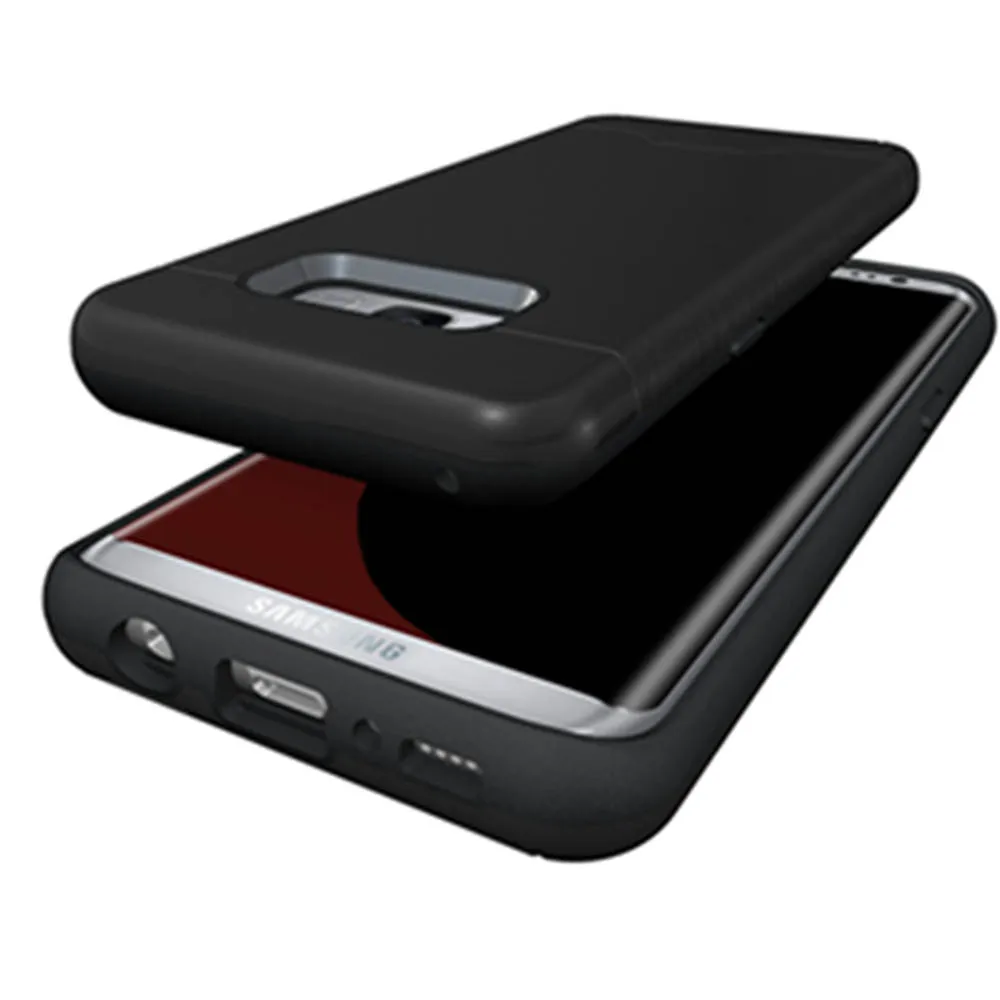 С Подставки держатель карты задняя крышка для Samsung Galaxy S8 плюс S7 край J3 J5 J7 A3 A5 A7 2017