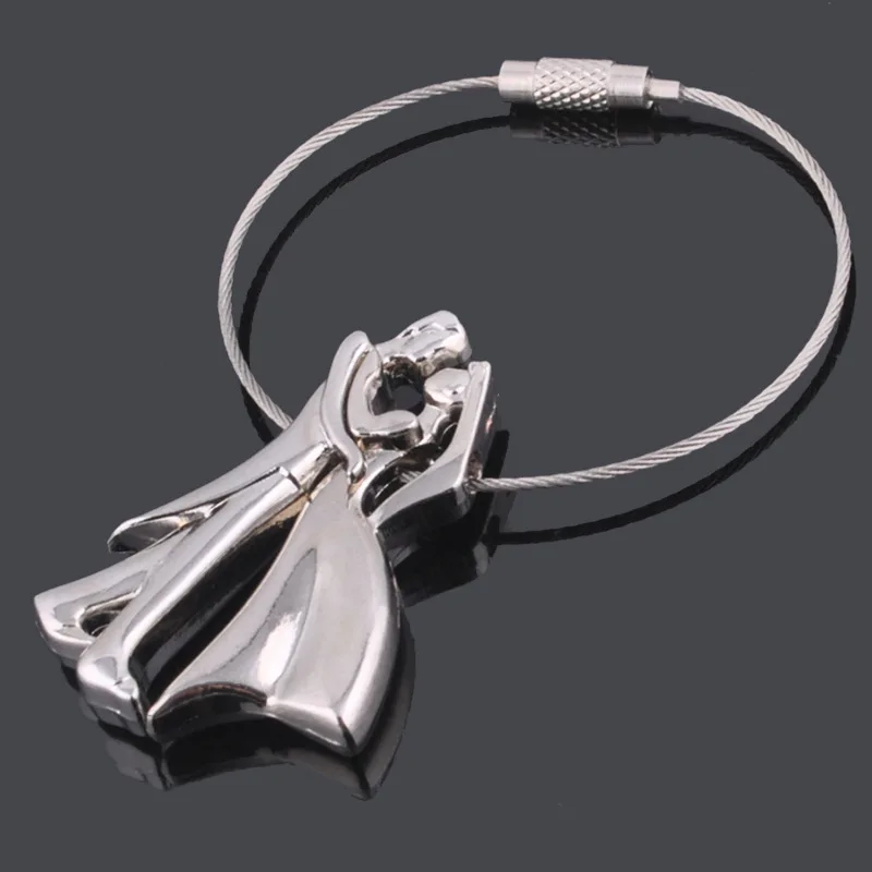 

Оптовая продажа 300 шт./лот свадебные подарки Жених и невеста Металл Keychains/влюбленных брелки для ключей для праздника вечерние поставки