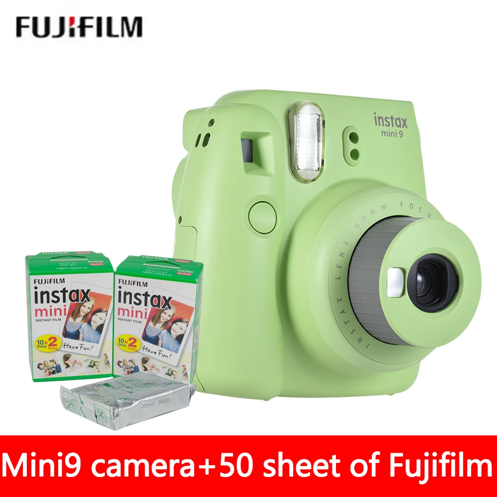 Оригинальная брендовая Новинка 5 цветов Fujifilm Instant Mini 9 фотопленка камера + 50 листов