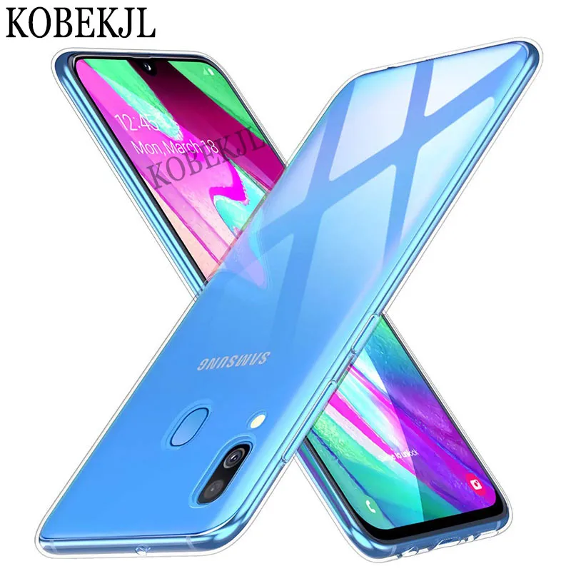Чехол для Samsung A40 чехол 5 9 дюйма Мягкая силиконовая задняя крышка из ТПУ телефона