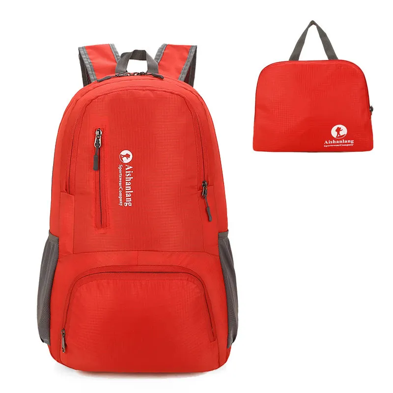 Red 35L складывающийся Удобный Легкий водостойкий складной походный портативный рюкзак - Цвет: Red