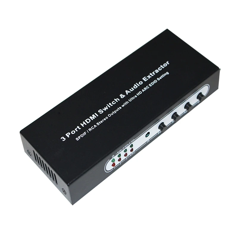 3 Порты и разъёмы hdmi переключатель 3x1 с аудио (SPDIF + RCA стерео выход) экстрактор sup в