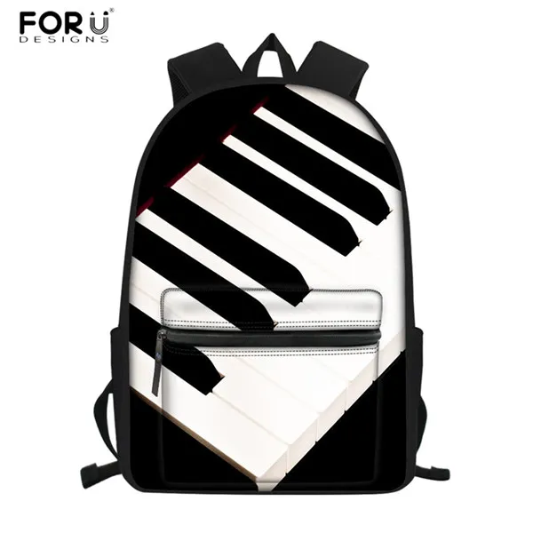 FORUDESIGNS/Винтажные школьные сумки, набор музыкальных нот, пианино, клавиатура, 3D принт, 3 шт., модные школьные рюкзаки для детей, студентов, сумка, рюкзак - Цвет: HMC1361Z58