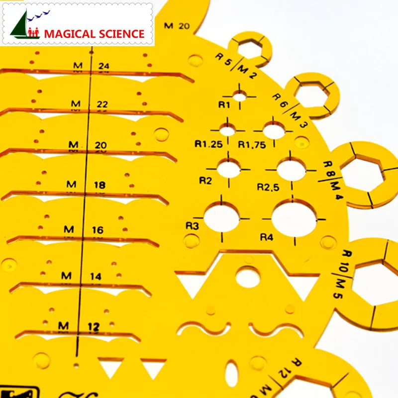 Пластиковый шаблон для рисования орехов мягкая гибкая машинка линейка электрика