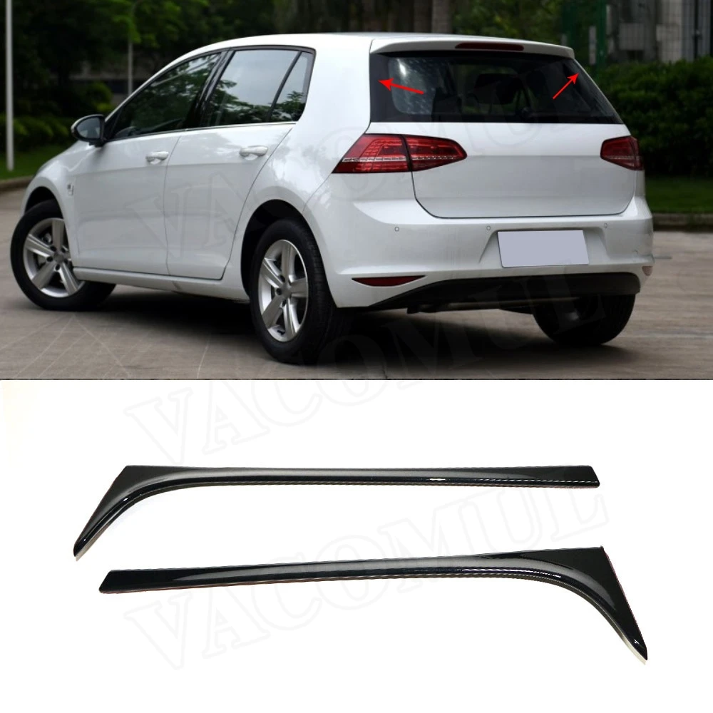 MK7 карбоновое волокно ABS глянцевый черный задний спойлер крыла для Volkswagen Golf 7 2014-2017