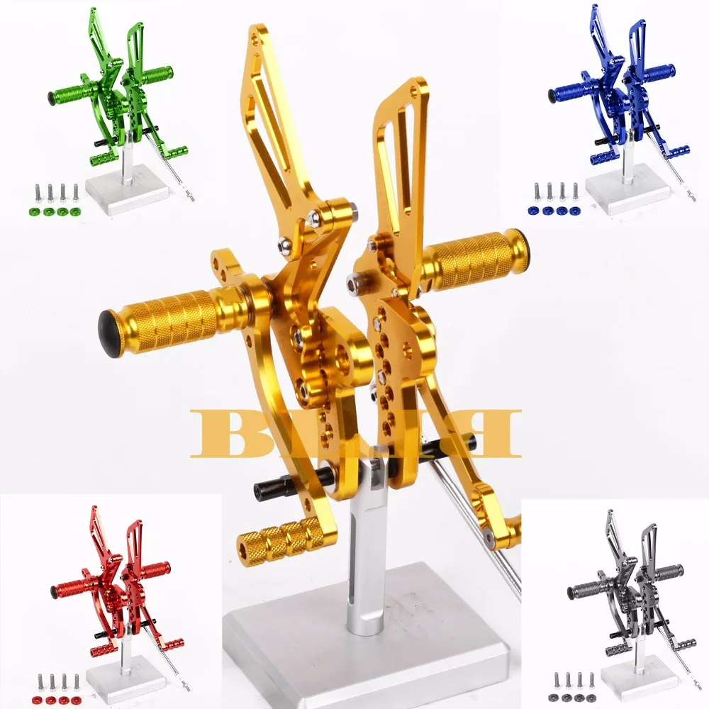 CNC Rearsets для Suzuki GSXR 600 750 GSXR600 2011-2018 мотоциклетные регулируемые ножные колышки