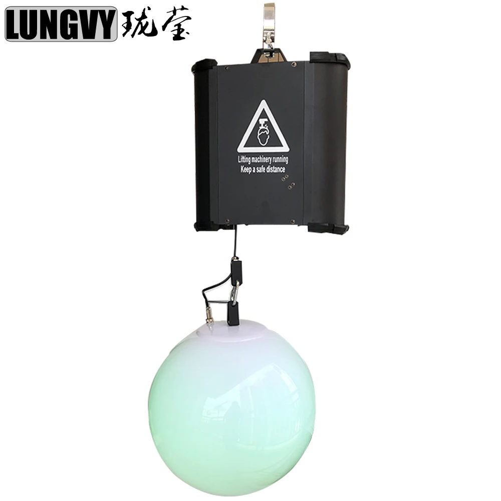 

Free Shipping 3D Up Down Lifting system DMX RGB LED Lifting Ball Wave Effect Colorful Kinetic Light Lift Ball For Stage DJ Disco