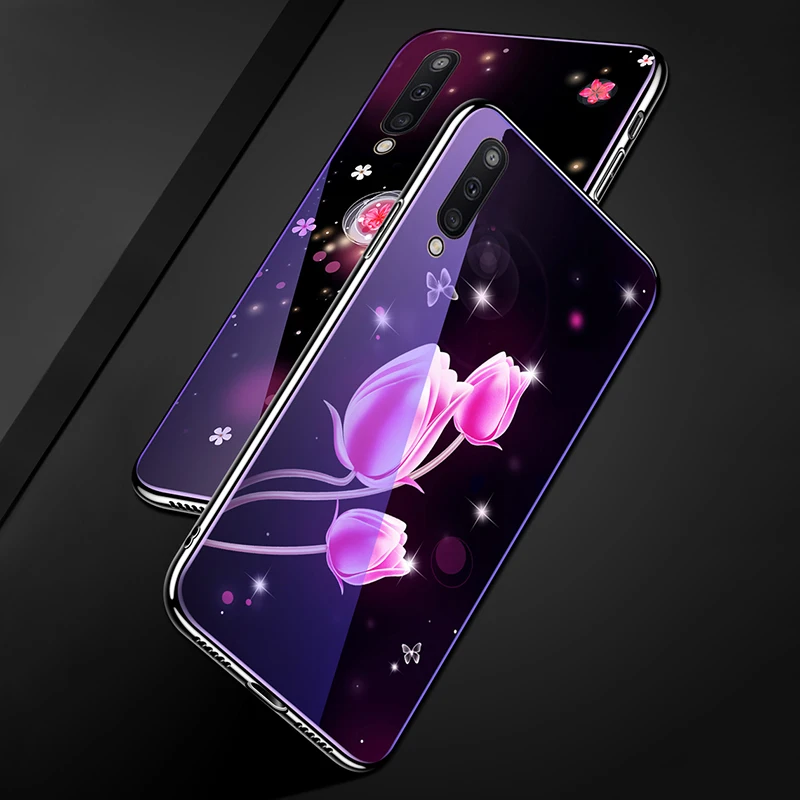 Чехол из закаленного стекла для samsung Galaxy A50 чехол с мягким покрытием бампер для Samung S10 Plus Lite S10E S9 A30 A20 A10 M20 Note 9