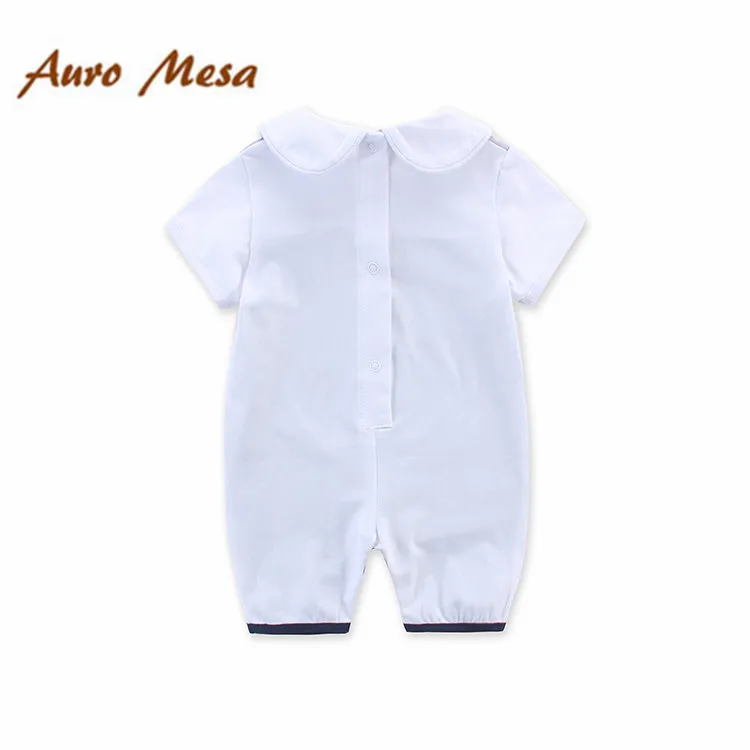 Новый летний комбинезон для новорожденных цельнокроеный с принтом в виде Кита +