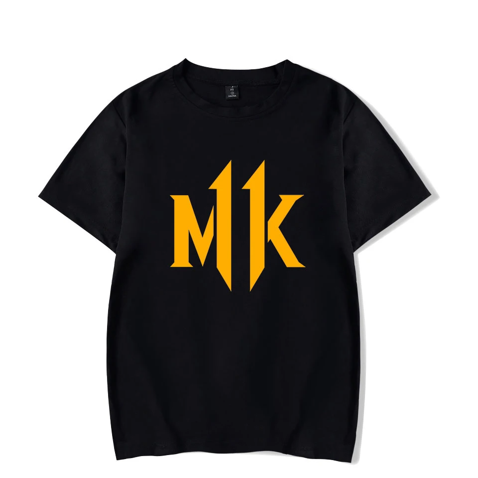 Короткая футболка с принтом Mortal Kombat 11 для мальчиков и девочек летняя дышащая