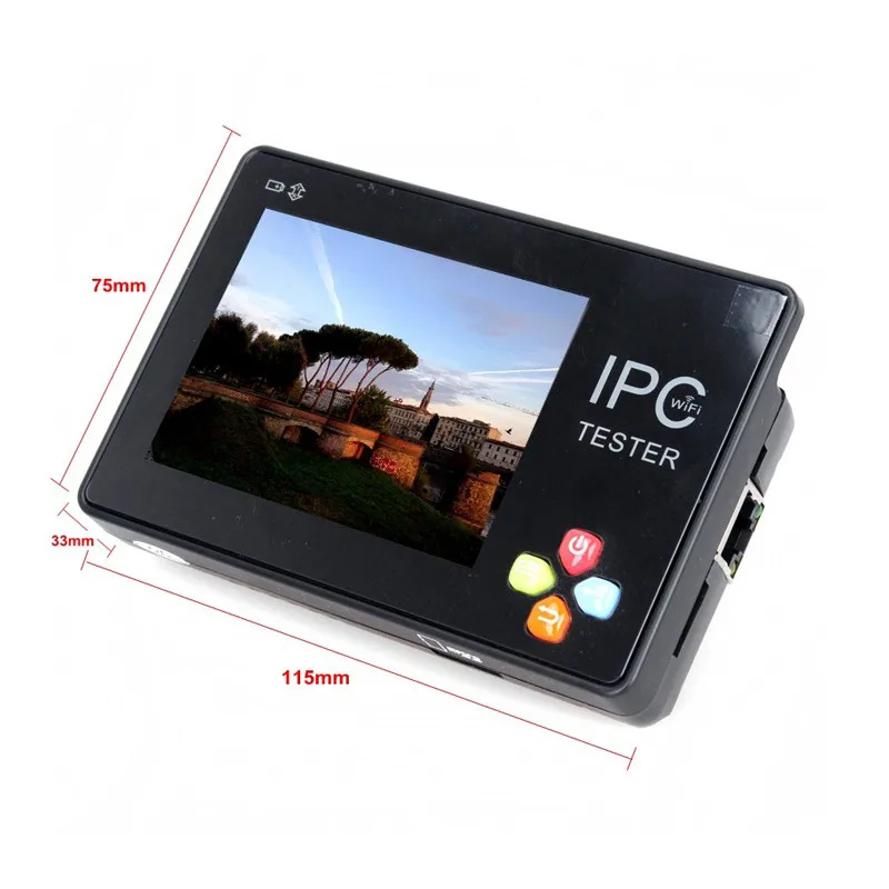 Наручные IPC1600 плюс 3,5 дюймов IP CCTV тестер монитор CVBS камера ONVIF H.265 4K PTZ wifi 12 В Выход IP аналоговая сеть CCTV камера