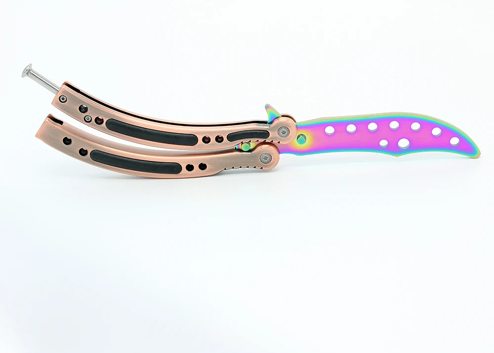 CS GO нож-бабочка игрушки из нержавеющей стали игра Counter Strike игрушка балисонг