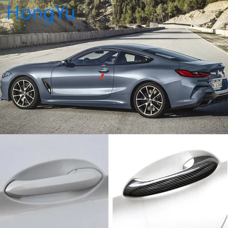

Наружная крышка дверной ручки из углеродного волокна для BMW 8 серии G14 G15 G16 M850i 840i 2018 2019 2020 100%