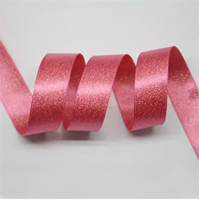 156 hot pink 16 мм полиэстер сплошной цвет атласная лента двухсторонняя блестящая золотая шелковая лента для украшения 20 ярдов - Цвет: 156 hot pink