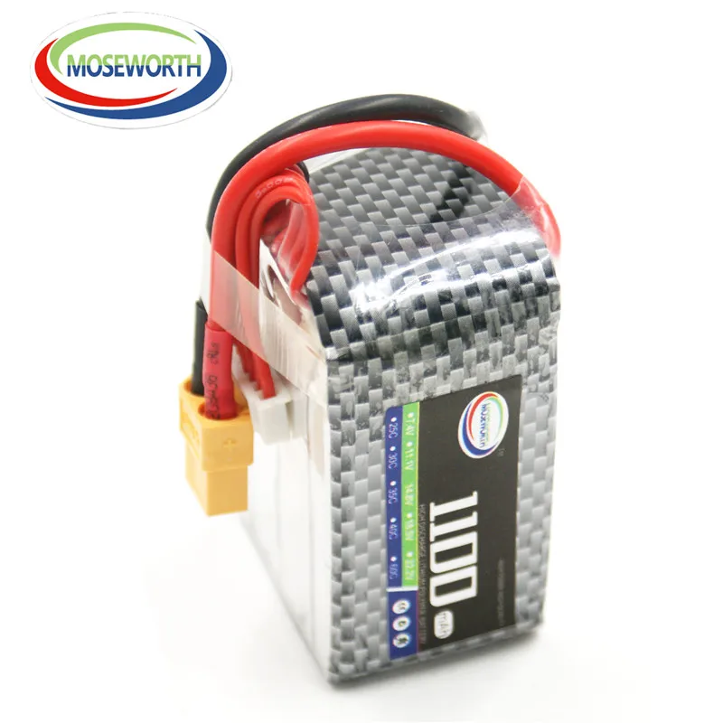 6S 22 2 V 1100mAh 30C Lipo аккумулятор для радиоуправляемого вертолета дрона автомобиля