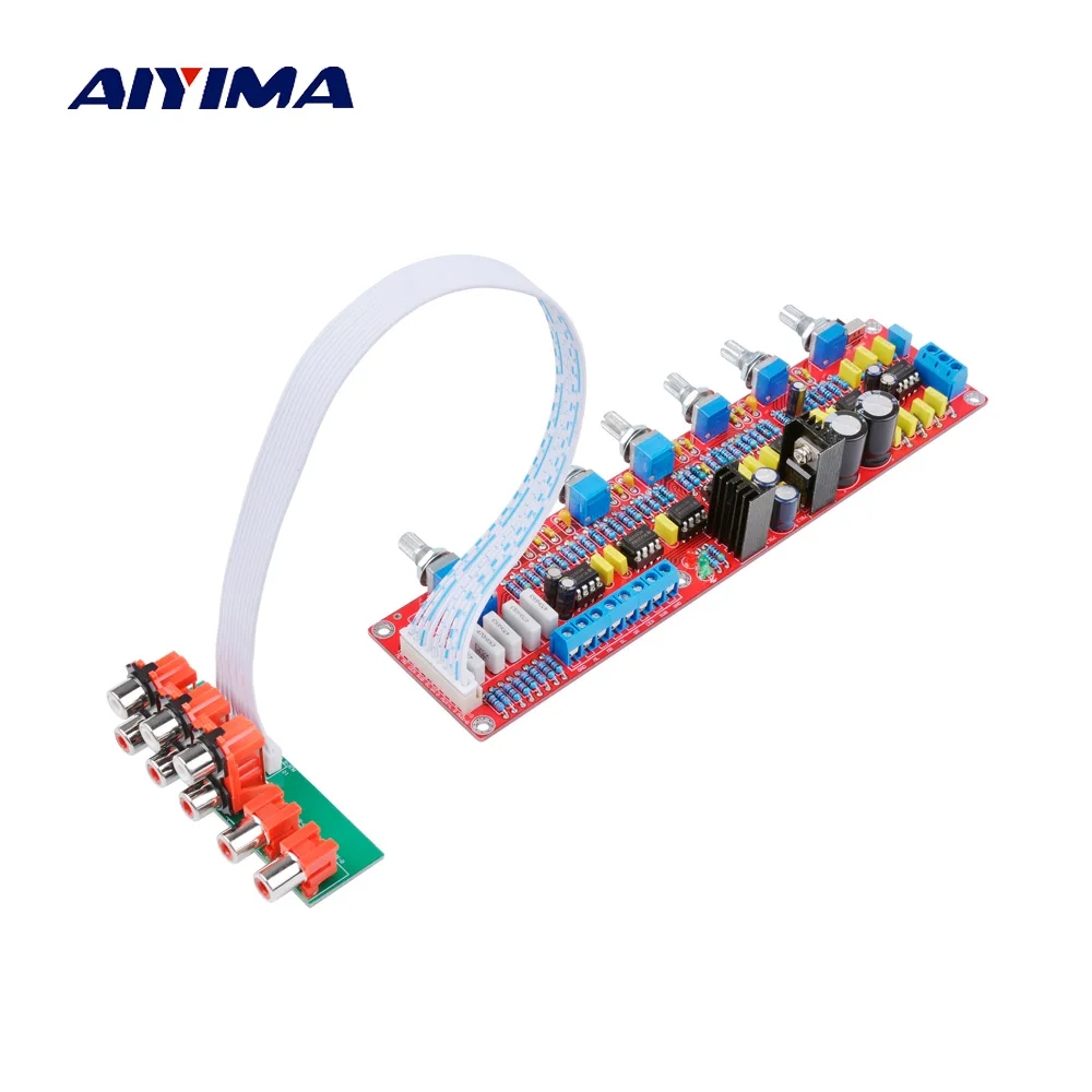 AIYIMA NE5532 5 1 тональная плата предварительного усилителя HIFI преампер регулятор