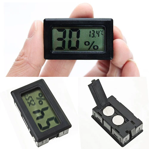 Mini Black Digital LCD Indoor Temperature Humidity Meter Thermometer Hygrometer 9Y41 | Дом и сад