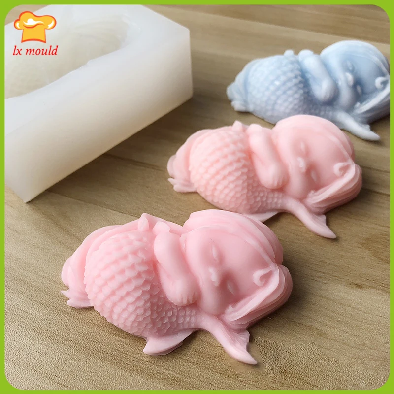 

Aromatherapy Soap DIY Candle Plaster Moulds Little Mermaid Silicone Mould