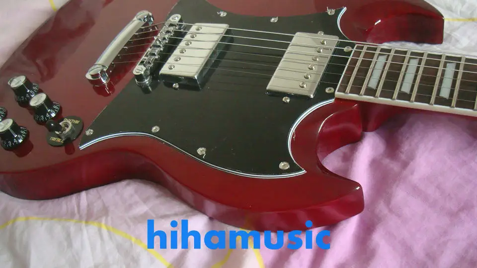 Регулируемая красная гитара Бесплатная доставка SG 61 бесплатная розетка из