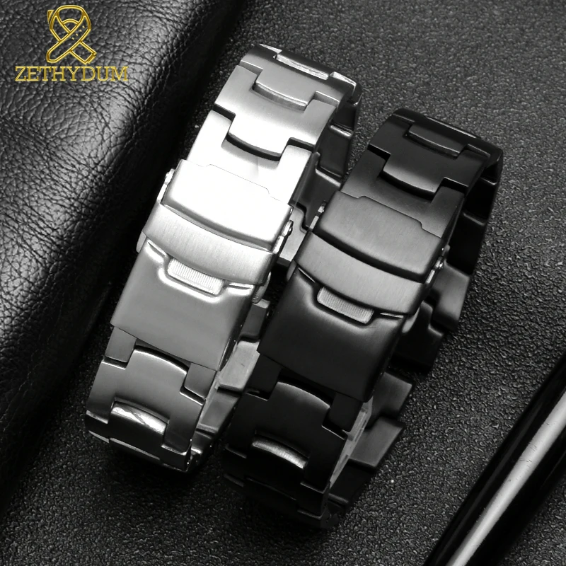 Твердый ремешок из нержавеющей стали для часов casio PRG-260 200 270 250T PRW-2000 3500 5000 PAW-2500 T ремешок для часов из цельного металла