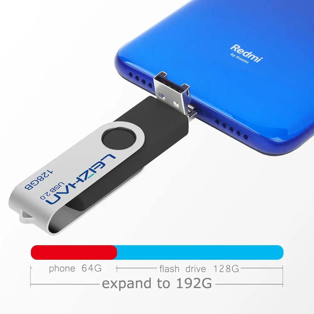 Флэш накопитель LEIZHAN 3 в 1 Micro USB Type C флэш для телефона на базе Android OTG карта памяти 128