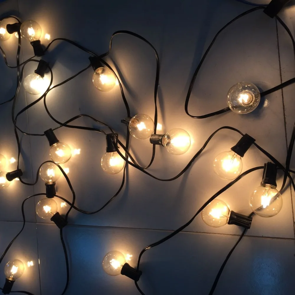 1X Christmas Patio String Lights Globe G40 Light Garland UL listed Commercial Outdoor Hanging Umbrella Garden | Освещение