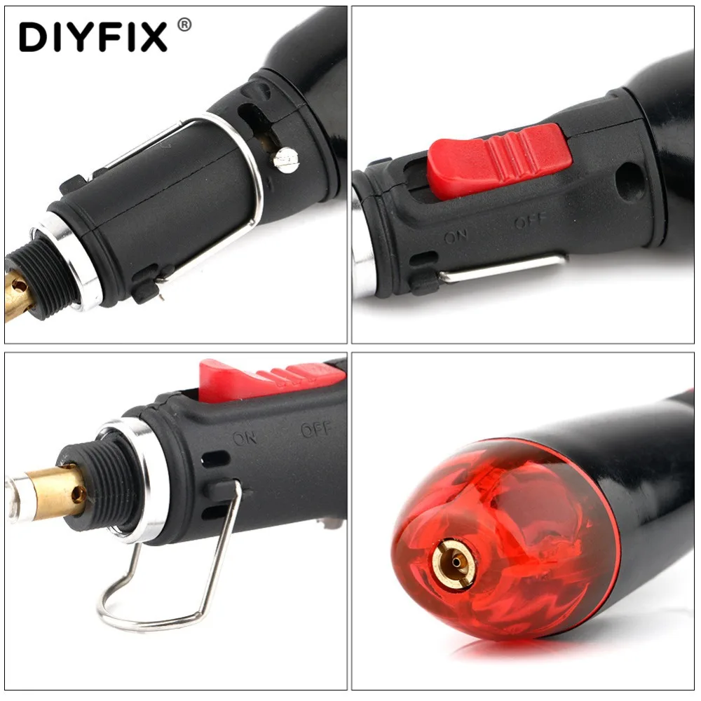 DIYFIX 12 мл Регулируемый Температура Газовый паяльник беспроводной Сварочные
