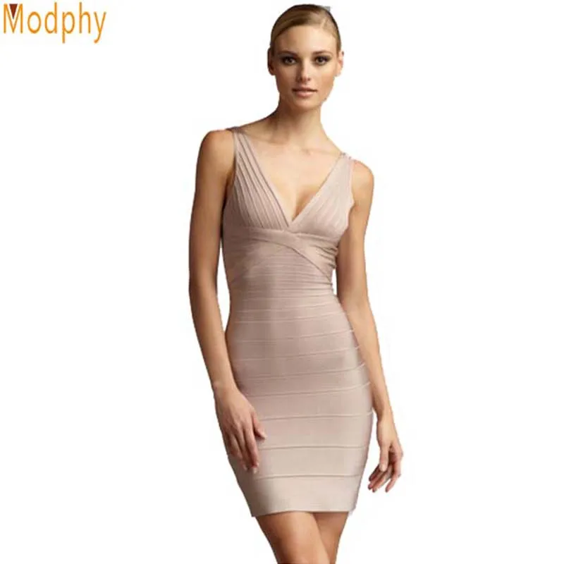 Женское сексуальное Клубное платье с глубоким v-образным вырезом и открытой
