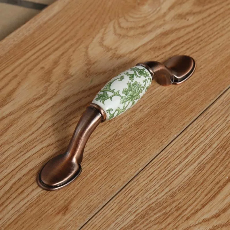 Винтажная бронзовая тумба кухонного шкафа 76 мм 96 дверные ручки 3 &quotбелый и