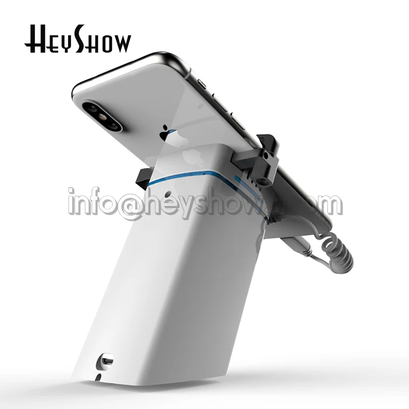 6Pcs Mobile Phone Security Burglar Alarm System Stand For Charging Iphone Anti Theft Device Display Holder With Clamp