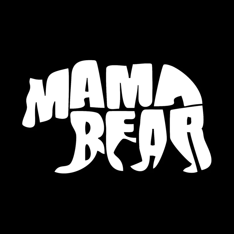 YJZT 14 4*8 6 см Lovely Polar Bear Mama графический автомобиль стикер на бампер или окно